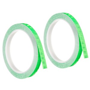 Unique Bargains Waterproof Adhesive High Visibility Safety Reflective Tape 2 Pcs - 1 of 4