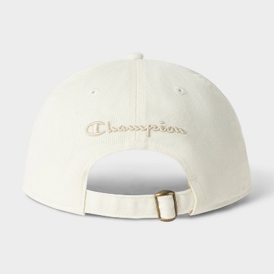 Champion Adult Pigment-Washed Twill Baseball Hat - White