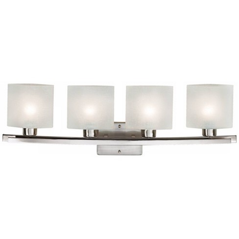 Possini Euro Design Modern Wall Light Brushed Nickel Hardwired 32