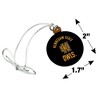 Kennesaw State Owls Mini Small Tiny Wood Christmas Tree Holiday Ornament - 4 of 4