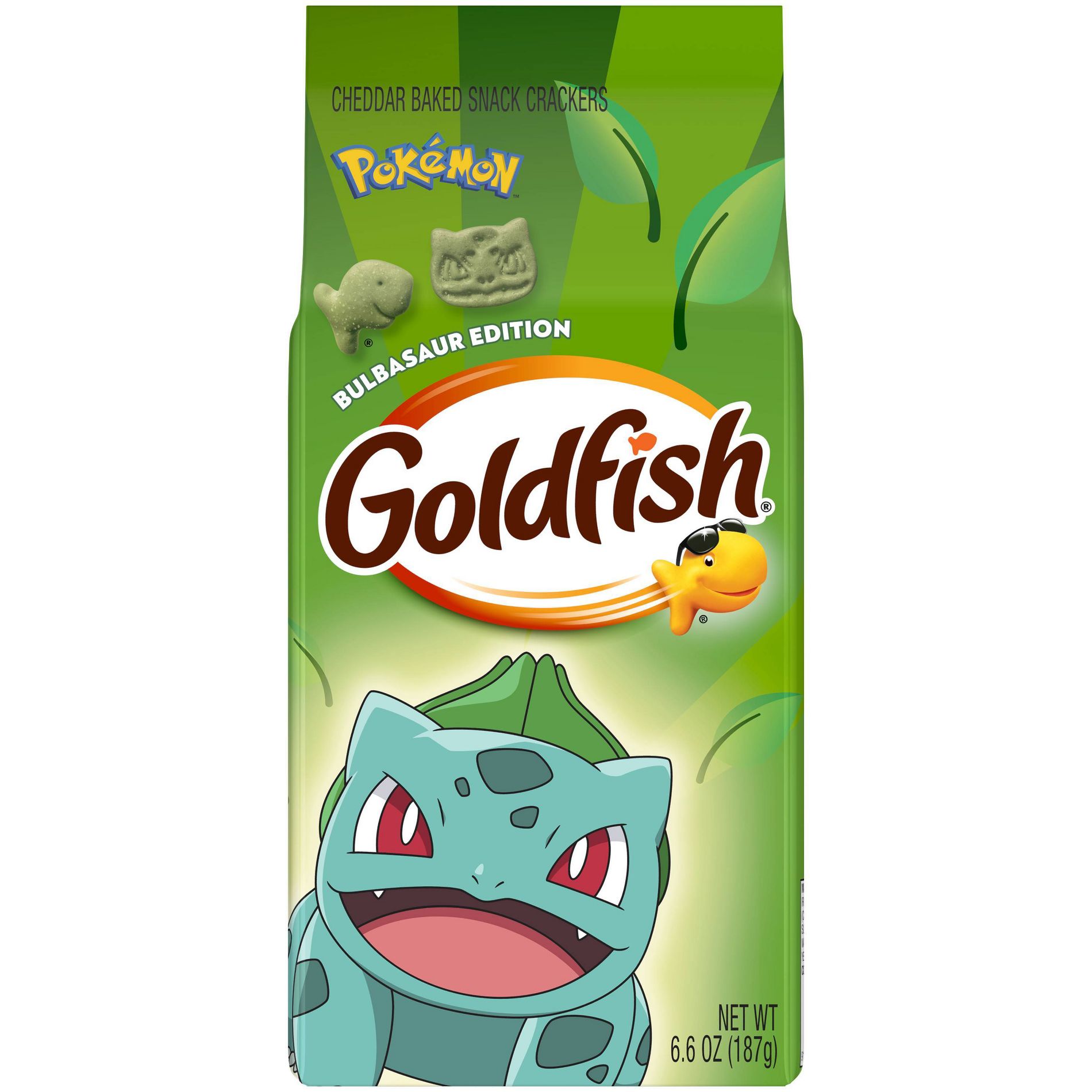 Goldfish Limited Edition Bulbasaur Cheddar Crackers - 6.6oz