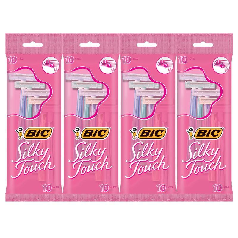 BiC Silky Touch Twin Blade Women's Disposable Razors, 1 of 12