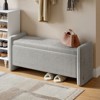 Pinmoco 44" Corduroy Storage Ottoman Bench, Upholstered Bench for Entryway Bedroom and Living Room with Storage - 2 of 4