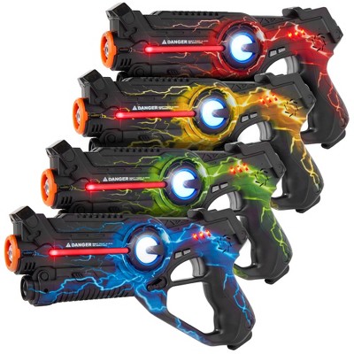 Best Choice Products Set of 4 Infrared Laser Tag Gun Set for Kids & Adults w/ Multiplayer Mode