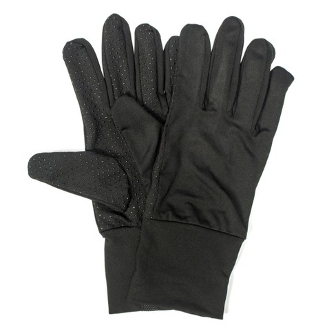 Muk Luks Quietwear Unisex Non-slip Spandex Gloves, Black, X Large : Target