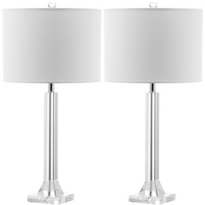 Tyrone Crystal Column Lamp - 27 Inch Height - LIT4116 - Safavieh - 1 of 4