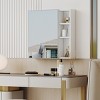 Bathroom Medicine Cabinet with Mirror, Wall Mounted MDF Storage Cabinet for Bathroom or Powder Room – Cuddlewood - 3 of 4