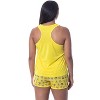 Nickelodeon SpongeBob SquarePants Womens' Faces Tank Pajama Short Set Yellow - 4 of 4