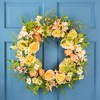 Northlight Daisy, Peony and Roses Artificial Floral Spring Wreath - 26" - 2 of 4