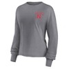 NCAA Nebraska Cornhuskers Women's Gray Long Sleeve T-Shirt - 2 of 3
