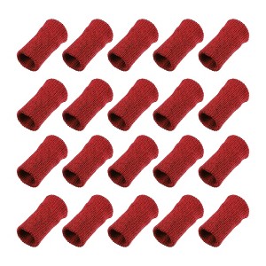 Unique Bargains Breathable Finger Sleeves Thumb Braces Support Elastic Compression Protectors for Arthritis Trigger Finger 20 Pcs - 1 of 4