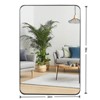Rectangle Wall Mirror with Aluminum Frame for Bathroom, Bedroom, Living Room, Entryway - 2 of 4