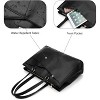 Laptop Tote Bag for Women 15.6 Inch Waterproof Leather Computer Bags Business Office Work Briefcase - 2 of 4