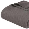 HomeRoots 50" X 60" Charcoal Cotton Woven Chevron Throw Blanket - 4 of 4
