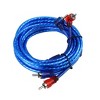 Unique Bargains Universal Car Amplifier Wiring Kit Audio Subwoofer RCA Power Fuse 1set - 3 of 4