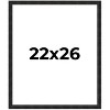 PosterPalooza | 22x26 Thin Barnwood Picture Frame, UV Acrylic, 2 Finishes - Grey and Black - 2 of 4