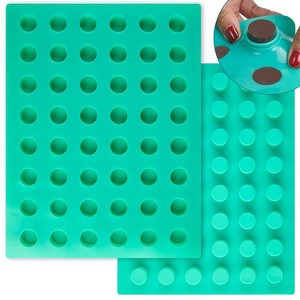 O'Creme Mini Ice Cylinder Silicone Mold for Chocolate Truffles, Ganache, Jelly, Pralines, and Caramels - 48 Cavities - 1 of 4