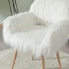 XINGHANZHENXUAN Upholstered Side Chair with Wood-Style Metal Legs, Elegant Dining & Vanity Chair, Rubber Floor Protectors - 2 of 4