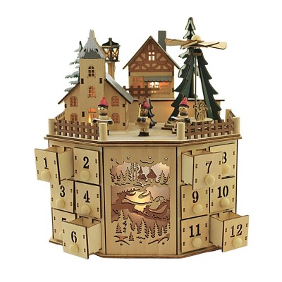 Christmas 11.5" Led Windmill Village Christmas Church Carolers  -  Decorative Figurines