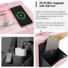 Whisen 4-Piece ABS Luggage Set with 20"/28” Suitcases, Duffel Bag and Toiletry Bag, Front-Opening Panel, USB - 4 of 4