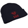 Superman Dad Hat Knit Beanie for Men and Women, Navy - 4 of 4