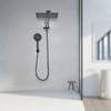 Cobbe Adjustable 12" High Pressure Dual Shower Head with 12-Spray Handheld Shower - 4 of 4