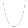 Black Bow Jewelry 1.5mm 14k Rose Gold Solid Diamond Cut Rope Chain Necklace - 3 of 4