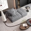 Modern Modular Sectional Sofa, DIY Layout Design Sofa, Tufted Sofa with Chenille Fabric Textile and Foam Pillows-Baofuwish - 2 of 4