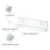 2 PCS Acrylic Record Rack Wall Mounted CD Display Stand - 4 of 4