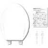 Toilet Seat Round,/Elongated Toilet Lid Soft-Slow Close, Heavy Duty Toilet Seat, Easy to Install, Universal Fit - 4 of 4