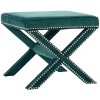 Palmer Ottoman with Nail Heads  - Safavieh - 2 of 3