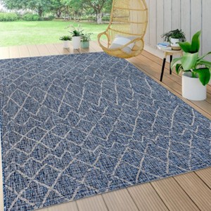 Madaba Moroccan Trellis Indoor/Outdoor Runner Rug - JONATHAN Y - 1 of 4