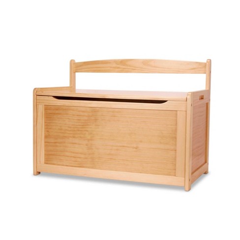 Lift top Details about   White wood toy box 