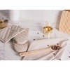 Design Imports  Chambray Dishtowel Set 3 Piece, 20X30", Natural Chambray - 3 of 4