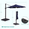 Sonkuki Outdoor 11Ft Aluminum LED Cantilever Patio Umbrella with Base for Patio Deck Garden - 3 of 4
