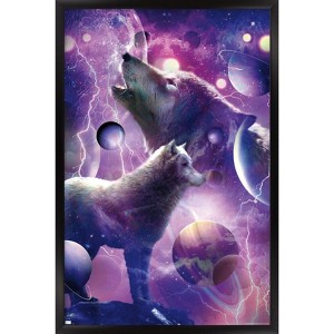 Trends International James Booker - Space Wolves Howling Framed Wall Poster Prints - 1 of 4