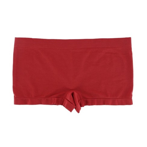 Ctm Women's Seamless Boyshort Underwear, Large, Red : Target