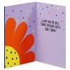Carlton Cards Thinking of You Card for Friends 3 Flowers in Vase on Blue - 2 of 4