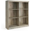 Bookshelf,6 Cube Bookcase, 53" Tall  Storage Shelf with 6 Storage Compartments, For Study, Bedroom, Living Room - 2 of 4