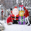 TackView 6FT Inflatable Christmas Santa Decoration with Gift Box,Weather-Resistant Yard Decor for Festive Cheer - 4 of 4