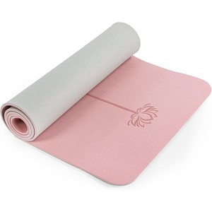 Eco Friendly Non Slip Yoga Mat, 1/4" Thick Exercise & Pilates Mat for Women with Carrying Sling & Bag - 1 of 4