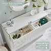 SinCiDo 6 Drawer Fluted Dresser, 47" Wide Wood Chest of Drawers with Deep Storage, Modern Storage Organizer for Bedroom, Living Room - 2 of 4