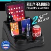 Moblorg Small Center Console Saddlebag for Cars, Trucks, Minivans & SUVs – Vehicle Organizer with Dual Cup Holders, Black - 3 of 4
