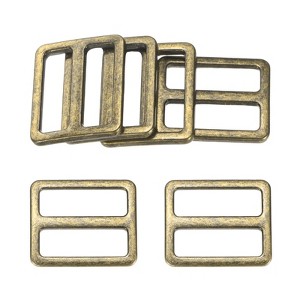 Unique Bargains Zinc Alloy Durable Multipurpose Tri Glide Metal Buckles for Bags 6 Pcs - 1 of 4