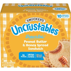 Smucker's Uncrustables Frozen Peanut Butter & Honey Spread Sandwich - 20oz/10ct - 1 of 4