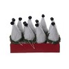 Transpac Polyester 8 in. Gray Christmas Plush Country Ornaments in Display Set of 12 - 2 of 3