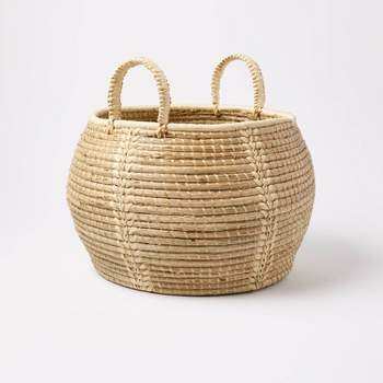 Woven Medong Grass Round Floor Basket - Threshold™