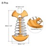 Unique Bargains Deck Pegs Aluminium Alloy Tent Stakes with Rope Hook Spring Tensioner for Camping Outdoor Plank Board - 2 of 4