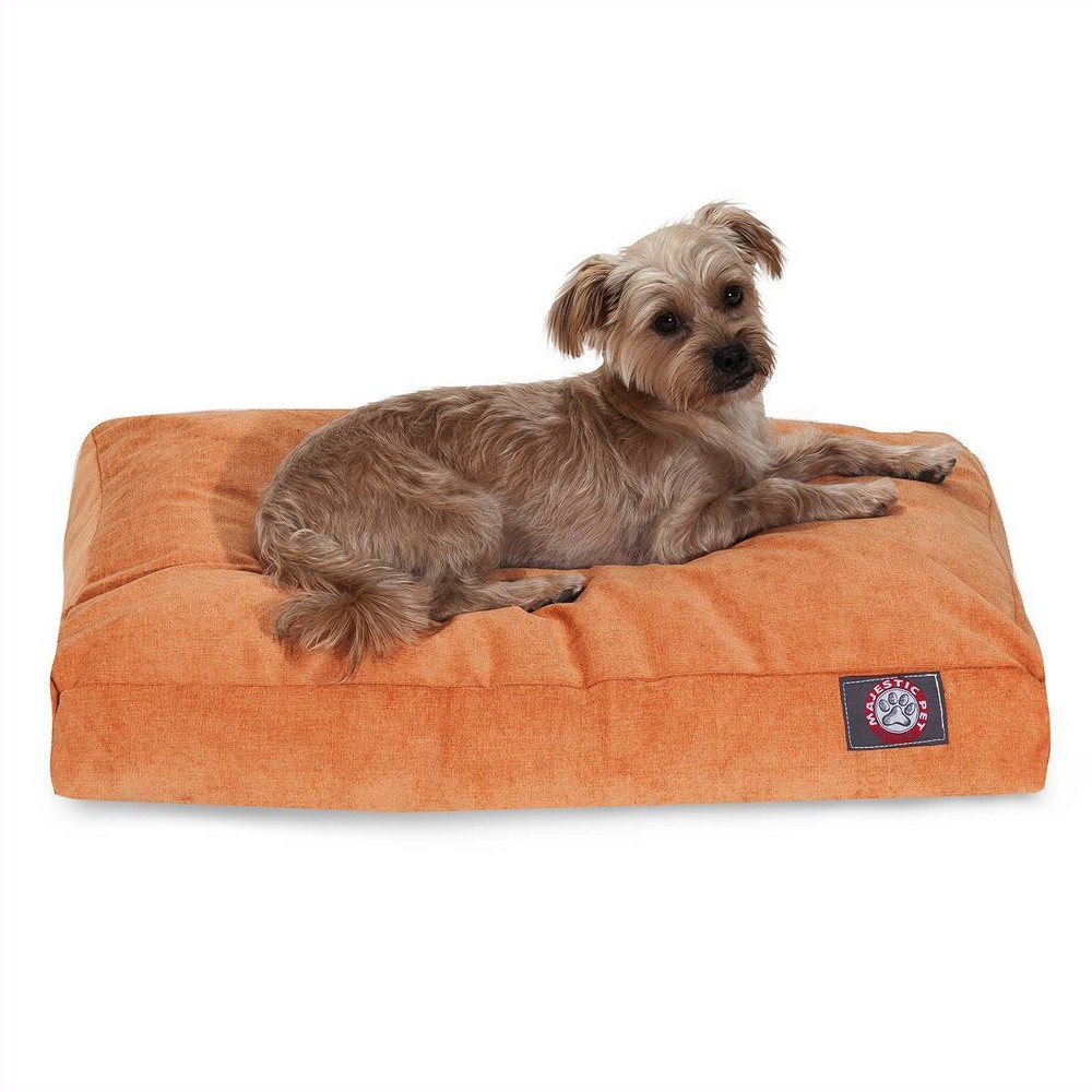 Photos - Bed & Furniture Majestic Pet Villa Collection Rectangle Dog Bed - Orange - Large - L 