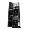 Dolonm Standing Jewelry Cabinet with Full-Length Mirror, Lockable Storage - 2 of 4